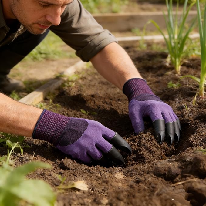 Gardening Gloves with Claw,Planting Waterproof Gardening Gloves,for Digging in The Garden,