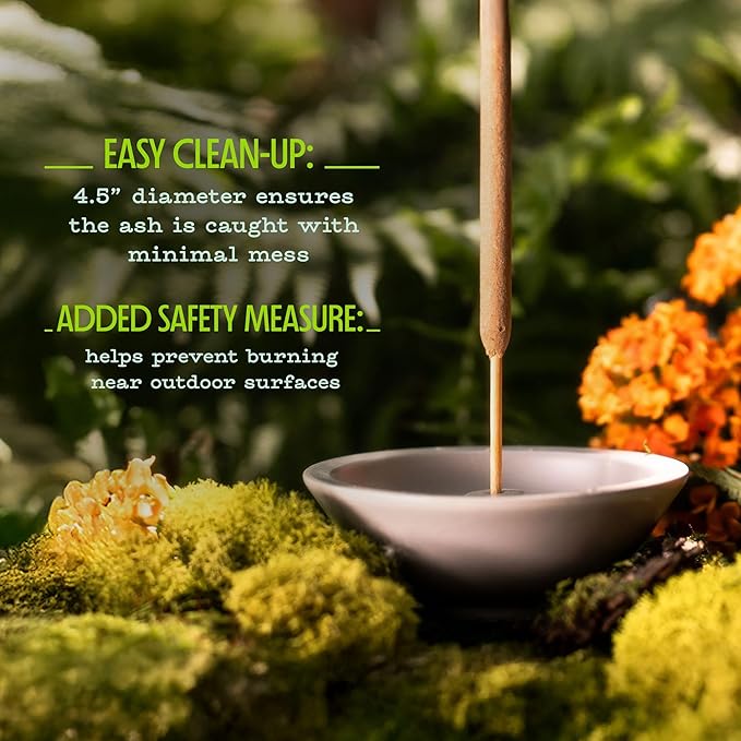 Murphy’s Naturals Mosquito Repellent Incense Sticks with Holder for Outdoor Yard, Citronella, 2.5+ Hours per Stick, 12 Sticks & 1 Holder