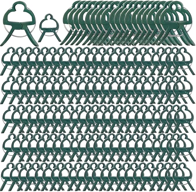 GXXMEI 80PCS Plant Clips 2 Sizes Adjusting Reusable Garden Plant Supports Clips for Supporting Stems of Flower Vine Vegetables Tomatoes Climbing