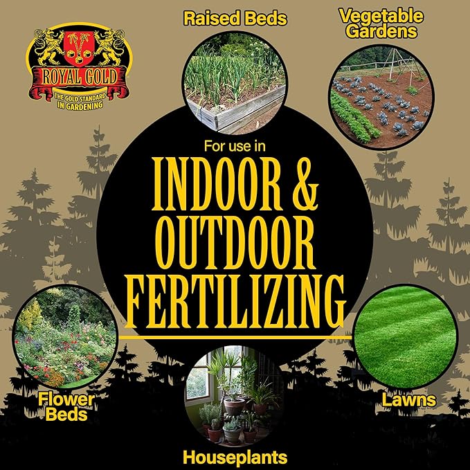 Royal Gold Worm Castings Soil Amendment & Organic Fertilizer - 1 cu ft | Natural Soil Builder for Indoor Plants, Outdoor Gardens, Raised Beds, Lawns, and Compost Tea