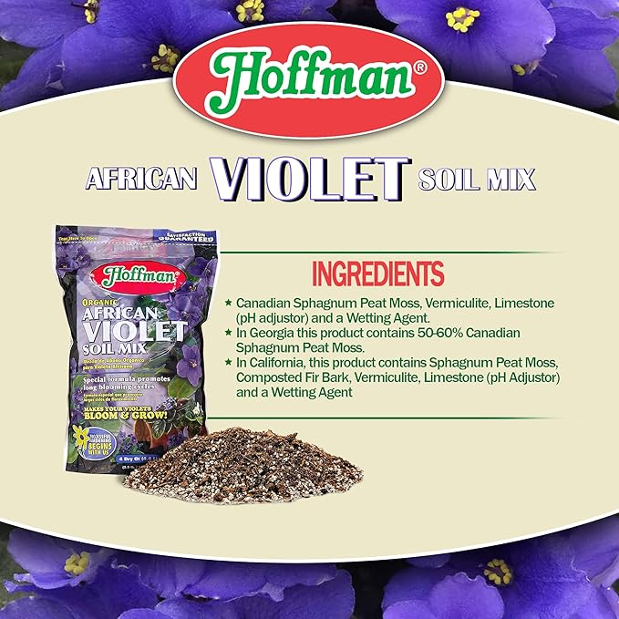 Hoffman 10301 Organic African Violet Soil Mix, 4 Quarts