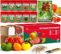 10 Pack Tomato Seeds for Planting - Heirloom Tomato Seeds for Indoor Outdoor Gardening - Natural Soil Disc, Pulp Cup, Plant Markers & Tools - Non GMO Vegetable Seed Set for Starter