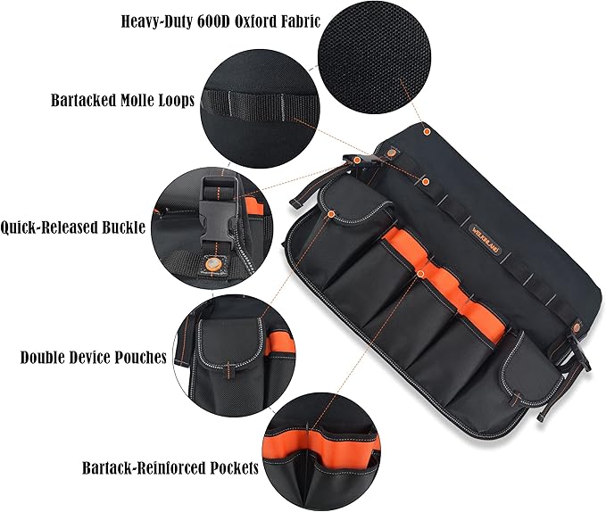 WELKINLAND 5 gallon bucket tool organizer, 5 gallon bucket holder, bucket liner, Bucket tool organizer, Tool bucket, Bucket tool bag, Bucket organizer, Bucket bag organizer, Bucket organizer