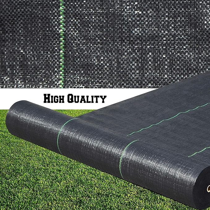 Petgrow Heavy Duty Weed Barrier Landscape Fabric for Outdoor Gardens, Non Woven Weed Blockr Fabric - Garden Landscaping Fabric Roll - Weed Control Fabric in Rolls(4FTx100FT)