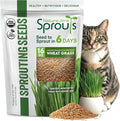Nature Jims Sprouts Wheat Grass Seeds – Non-GMO Organic Seeds for Planting, Cat Grass Kit Planter & Sprouting –Resealable Bag for Fresh Wheatgrass Sprouts – Packed with Vitamins, Fiber & Minerals–16oz