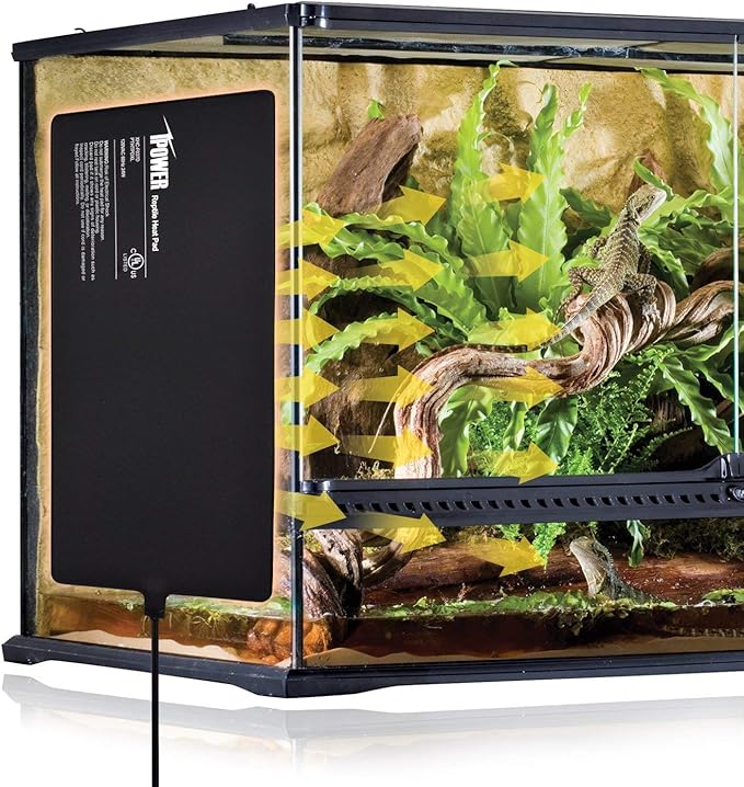 iPower 8X18 Inch Reptile Heat Pad Under Tank Heater Terrarium Warmer Heating Mat for Turtles Lizards Frogs and Other Small Animals
