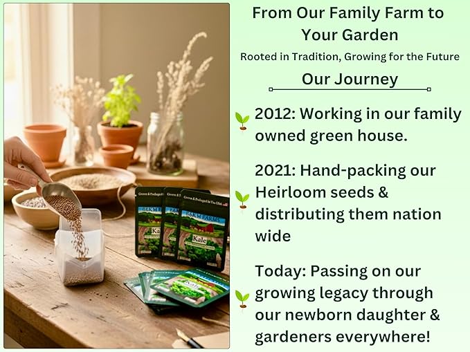 B&KM Farms 50,000+ Heirloom Seed Kit – 50 Varieties of Non-GMO Vegetable, Fruit & Herb Seeds for Home Gardening – High Germination, Hand-Packed, Weather-Resistant Packaging