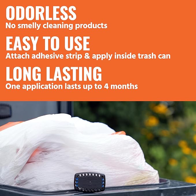 Terro T801SR Garbage Guard Trash Can Insect Killer - Kills Flies, Roach, Maggots, Beetles, and Insects in Outdoor Garbage Can (Pack of 2)