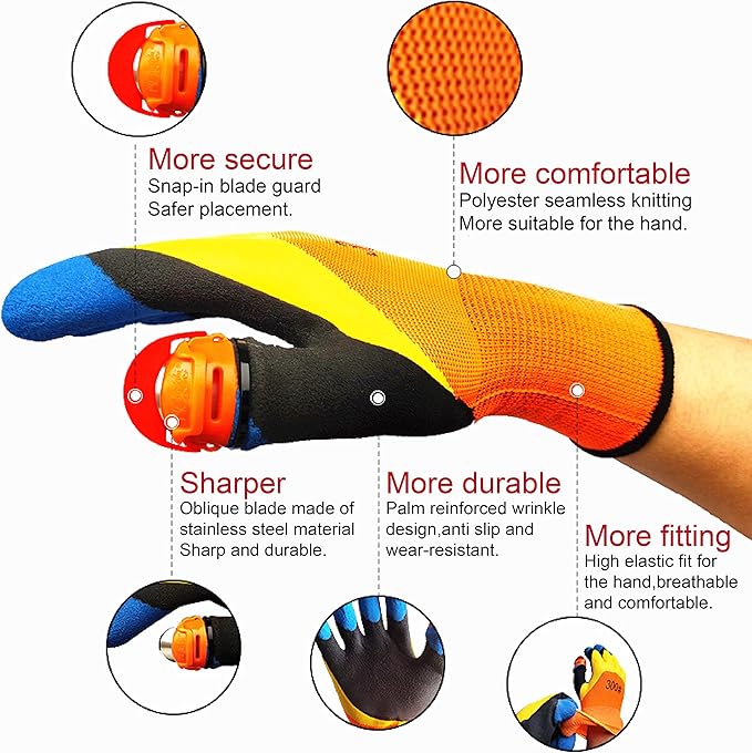 Gardening Gloves Picking Gloves Anti Thorn Anti Slip Thumb Knives Harvesting Pruning Garden Fruits Vegetables