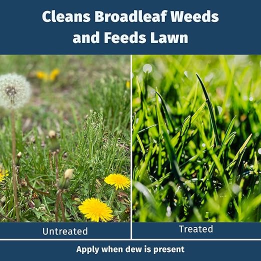 Lesco Fertilizer Plus Herbicide, Weed and Feed, 18-2-3