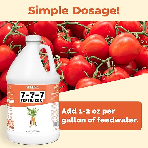 7-7-7 Fertilizer for Plants, Great for Vegetables, Flowers, and Shrubs, Liquid Plant Fertilizer by TPS Plant Foods, 1 Gallon (128oz)