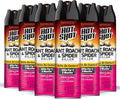 Hot Shot Ant, Roach and Spider Killer 17.5 Ounces, Aerosol Spray, Fresh Floral Scent, 6 Pack