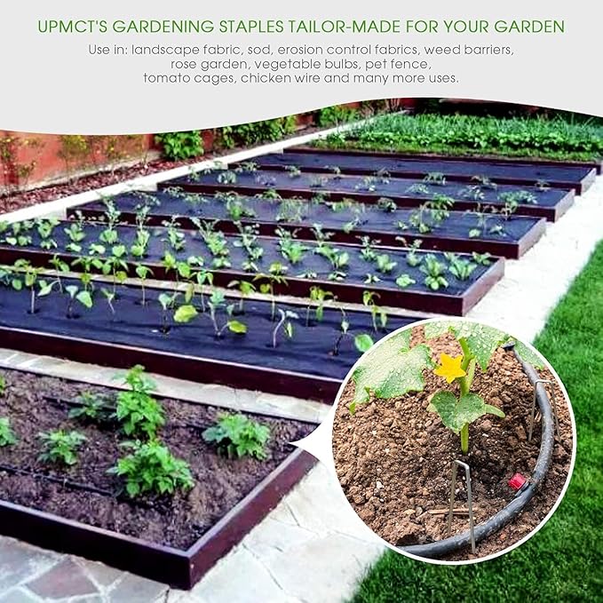 12 Inch Galvanized Garden Landscape Staples Stakes, 25 50 100 PCS Anti-Rust Garden Staples Tent Ground Stakes U-Shaped Landscape Pins for Secure Lawn Fabric, Decoration (100, 12 Inch)