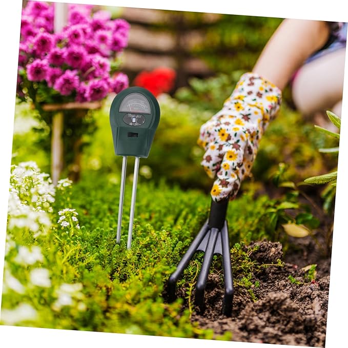 Kisangel 3 in 1 Mini Soil Tester for Garden and Farm Soil Moisture pH and Light Measurements No Battery Required
