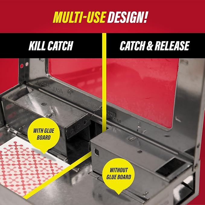 Catchmaster Mouse & Insect Glue Boards 60pk, Mouse Traps Indoor for Home, Adhesive Bug Catcher, Rat & Rodent Sticky Trap, Bulk Glue Traps Used by Pros, Pest Control for Home