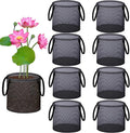 8 Pcs Pond Planting Bags, Mesh Aquatic Pond Lily Planter with Handles Reusable Water Gardens Plant Pots for Aquatic Plants, Marsh Plant Garden Terrestrial Plant (8)
