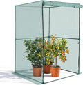 VEVOR Crop Cage, 3.9 x 3.9 x 5.9 ft Plant Protection Tent with Zippered Door, Wind-Resistant Tall Crop Cage, Easy to Install, Outdoor Raised Bed Cover, Tomato Plant Netting for Garden Patio Lawn