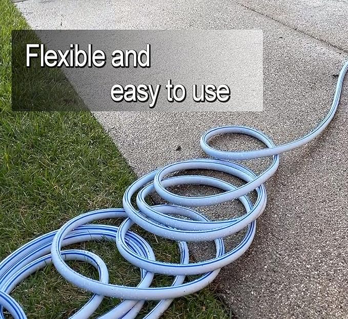 Atlantic Heavy Duty Garden Hose 15 ft x 5/8 Inch Blue, Short Connection Leader Hose (15 Feet)