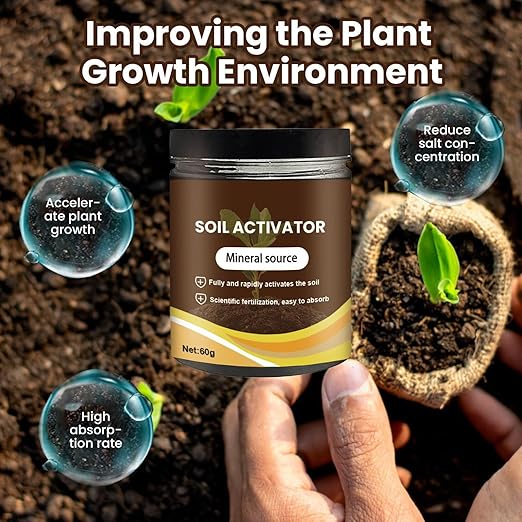 Soil Activated, 2025 Organic Soil Activator & Plant Fertilizer for Raised Garden Beds, Dirt Health Booster, Liquid Fertilizer for Indoor & Outdoor Plants for Raised Garden Beds, Potting Mix (3PC)