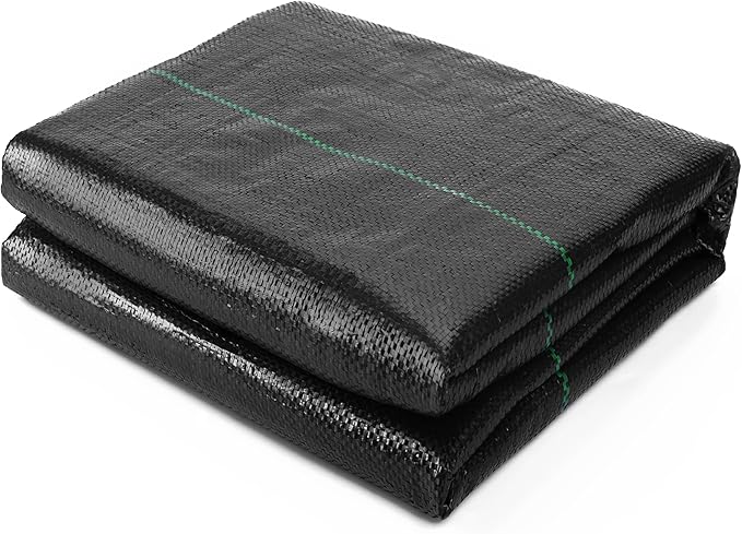 4FT x 50FT Weed Barrier Fabric Heavy Duty, 5.8oz Landscaping Fabric Woven Landscape Ground Cover for Gardens & Lawns
