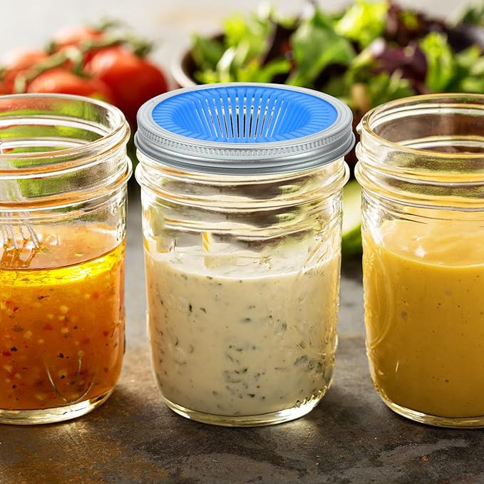 86mm Wide Mouth Sprouting Lids for Jars, 2pcs Stainless Steel Mesh Covers, Bean Sprouting Kit Filters for Small Mason Jars, Household Seed Germination Accessories