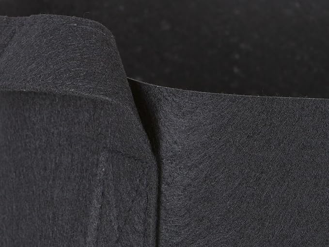 247Garden 2-Pack 100-Gallon Aeration Fabric Pot/Plant Grow Bag w/Handles (300GSM, Black, 18H x 40D)