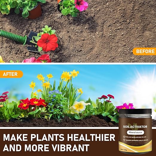 2Pcs Soil Activators,Soil Pro Activator,Nauticos Soilactivator,Premium Soil Activated Treasure for Plants,Garden Beds for Cultivation,Potting Mix and Seedling Compost,Promoting Plant Rooting (120g)