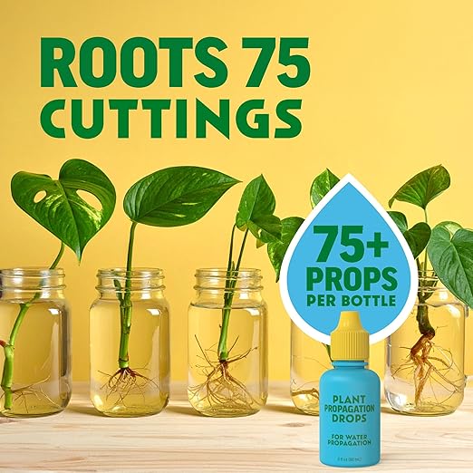 Rooting Drops for Plant Propagation | for Faster, Stronger Roots & Less Shock | Propagation Drops for Water, Soil, Moss, & More! Supports Plant Health During Repotting | for All Your Props & Cuttings