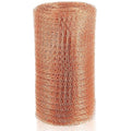 Gisafai 8'' x 150 ft Copper Mesh Rodent Control Copper Wool for Slugs Rustproof DIY Hole Filler Pure Wire Mesh for Bat Snail Bird Pest Rodent Control Gap Blocker Fill Fabric Hole Gardening(1 Roll)
