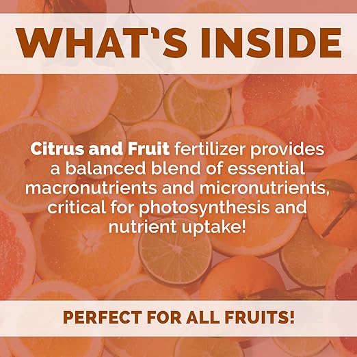 Bloom City's Organic Citrus & Fruit Fertilizer – Liquid Plant Food for Bigger Harvests, Stronger Roots & Healthy New Growth, 32 oz