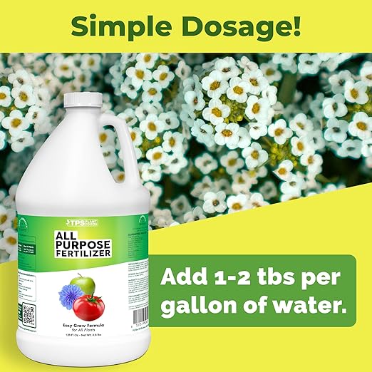 All Purpose Fertilizer, Complete Liquid All Purpose Plant Food, 1 Gallon (128 oz)