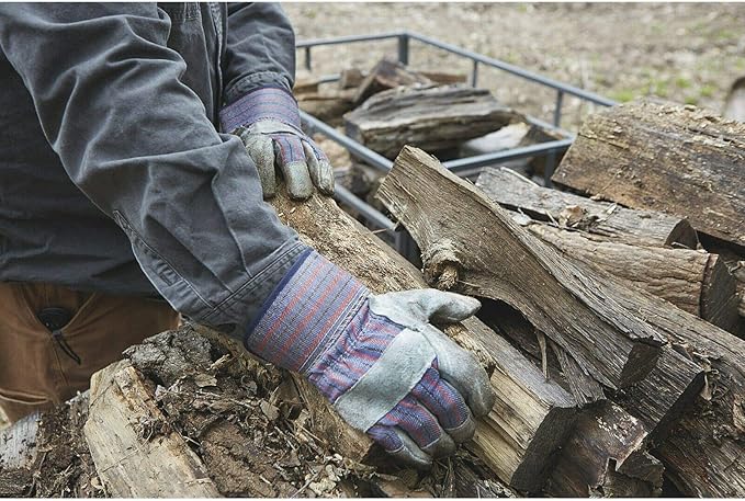 ATERET AG60 Work Gloves with Safety Cuff & Wing Thumb I 12 Pairs Glove Pack I Ideal Use for Lanscaping & Gardening