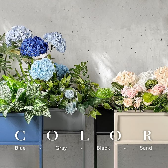 Cocoyard Elevated Planter Box - 28 Inch Durable Raised Garen Bed for Herbs and Flowers - Tall Rectangular Planter for Outdoor Plants & Backyard Gardening (Sand, 28" H)