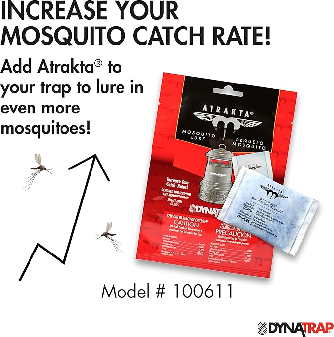 DynaTrap DT160-TUNSR 1/4 Acre Mosquito Trap & Flying Insect Trap – Kills Mosquitoes, Flies, Gnats, Wasps, & Other Flying Insects – Mosquito Zapper & Bug Zapper Outdoor Alternative – Tungsten