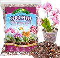Riare 1QT Orchid Potting Mix, Natural Orchid Bark Potting Mix Soil Medium with Pine Bark and Perlite, Premium Orchid Repotting Kit for Phalaenopsis Dendrobiums, Enhanced Drainage & Root Expansion