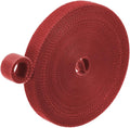 1-Roll Garden Plant Tape, 33 ft x 0.4 in Garden Hook and Loop Plant Ties Multi-Purpose Use Adjustable and Reusable Twist Wire Tape for Plants/Flowers/Vines [Red]