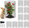 10 Pack Plant Protector from Animals, (12'' x 12'') Wire Mesh Plant Cages for Garden – Sturdy Metal Plant Protectors to Keep Rabbits, Squirrels, and Animals Out– Ideal for Flowers, Outdoor Plants