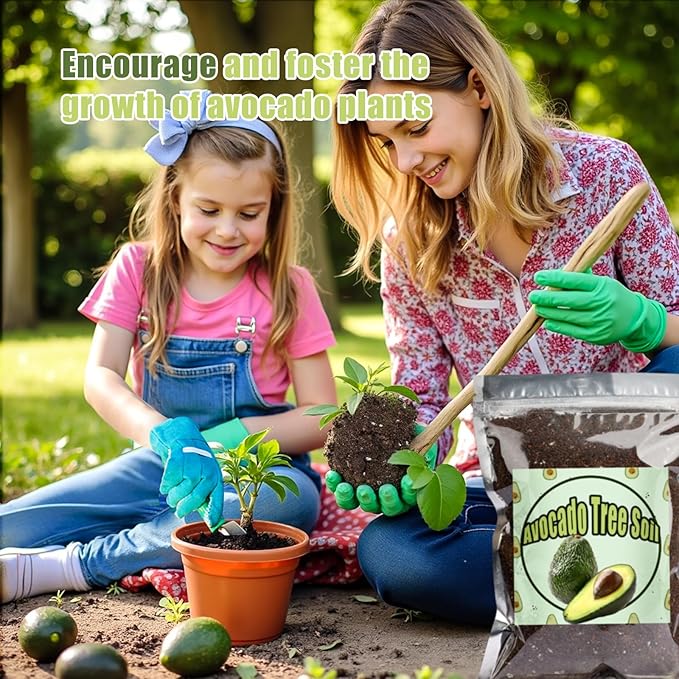 Organic Avocado Tree Potting Soil Mix 2qt, Enhance Growth and Transplant Success for Avocado Plants