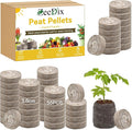 ZeeDix 55Pcs 36mm Peat Pellets for Seedlings, Seed Starter Pods Seed Starting Plugs Soil, Compressed Nutrient Block Potting Soil Discs Pellet for Planting Herbs Flowers Vegetables