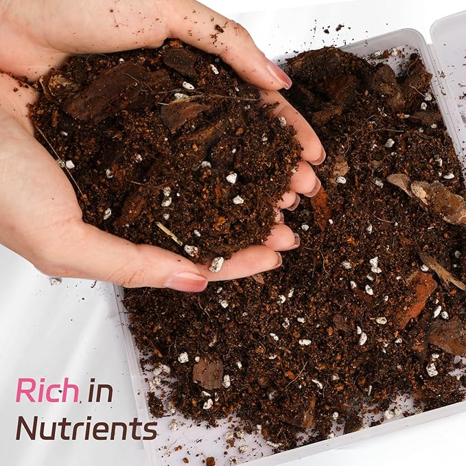 Doter Organic Rose Soil Mix, Indoor Plants Potting Mix for All Potted Rose, Grow Healthy houseplants Indoors