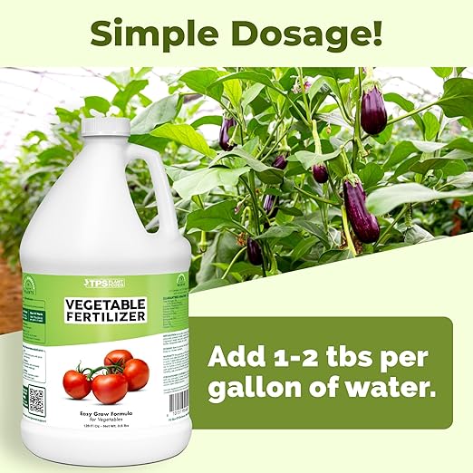 Vegetable Fertilizer, Complete Liquid Vegetable Plant Food, 1 Gallon (128 oz)