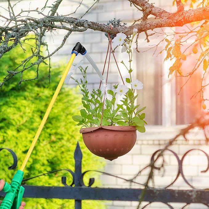 Honeydak 1.3 Gallon 5L Garden Pump Pressure Sprayer Watering Can Device for Watering Hanging Plant Basket Hard to Reach Pump Sprayer for Weeds, Lawn Care & Pesticides (Green)