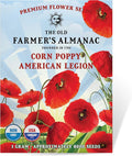 The Old Farmer's Almanac Poppy Seeds (American Legion) - Approx 5000 Flower Seeds - Premium Non-GMO, Open Pollinated, USA Origin