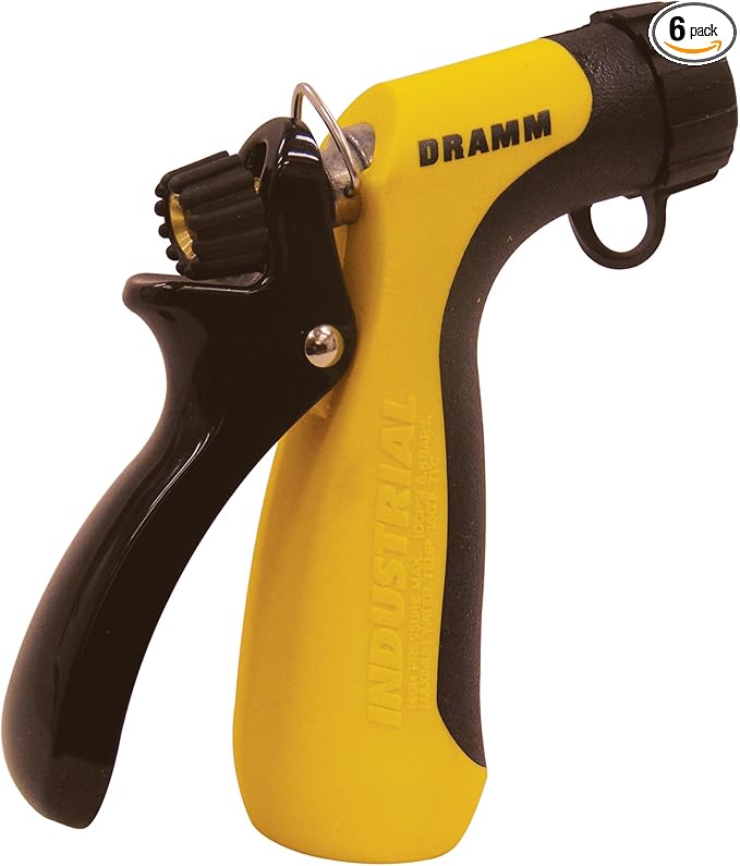 Dramm 12743 Industrial Hot Water Pistol, No Size, Yellow (Pack of 6)