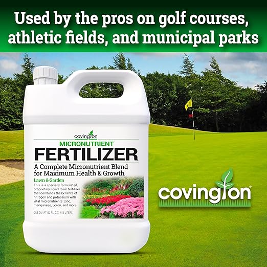 All Purpose MicroNutrient Plant Food & Lawn Fertilizer, Indoor/Outdoor/Hydroponic Liquid Plant Food, Growth Boosting MicroNutrients for House Plants, Lawns, Vegetables, & Flowers (32oz.) USA Made