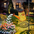 Solar Watering Can Lights, Hummingbird Gifts for Women Mom Grandma Birthday, Waterproof Outdoor Garden Decor Large Hanging Solar Lanterns Garden Lights for Patio Porch Yard Flowerbed Pathway