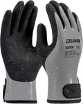 LANON Waterproof Winter Work Gloves, Double Latex Coated, Thermal Insulated Freezer Gloves for Cold Weather, Heavy Duty, Non-Slip Grip, Wrist Closure, Grey,XL