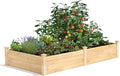 Greenes Fence Classic Cedar Raised Garden Bed, 4' x 8' x 14" (1/2" Thick) - Made in USA with North American Cedar