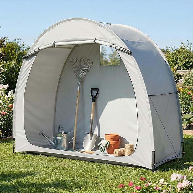 Outvita Bike Tent, Outdoor Portable Bicycle Storage Sheds with 210D Oxford Fabric PU4000 Waterproof Cover for 2-3 Bikes, Storage Cover Shelter for Motorcycle,Garden Tools,Toys,Lawn Mower