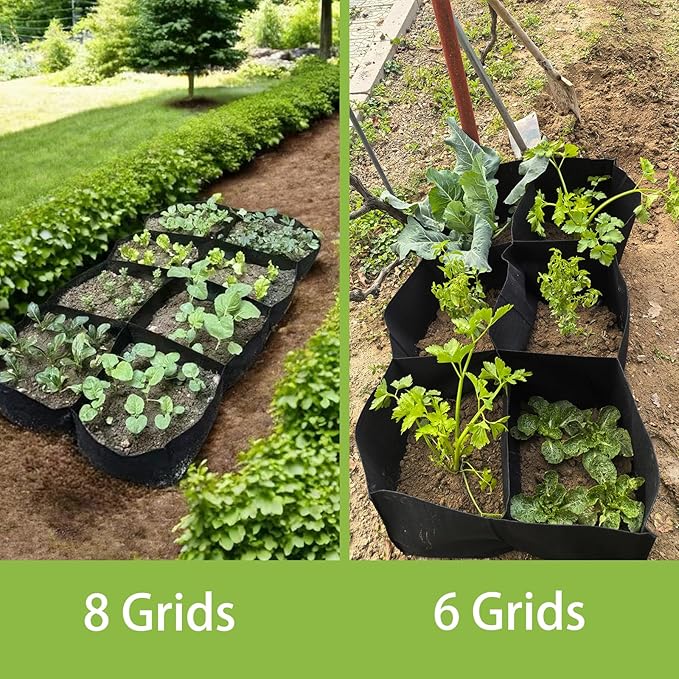 Grow Bags, Fabric Raised Garden Bed for Vegetable Herbs Gardening, 57 Gallon Fabric Planting Bags Pots Indoor Outdoor, 4x2x1ft